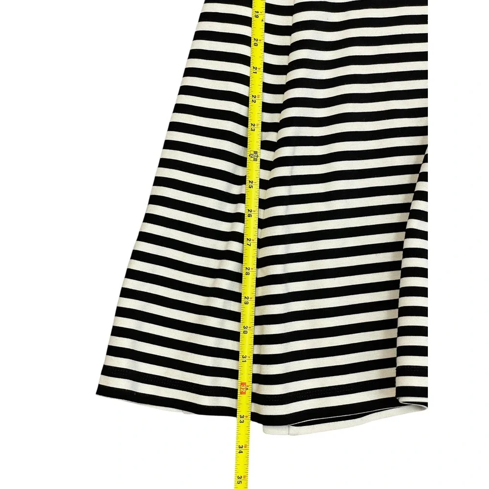 Kate Spade Broome Street Striped Knit Dress Boat Neck 3/4‎ Sleeve S